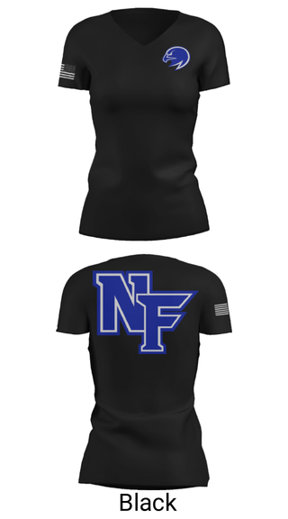 Women's Short Sleeve Vneck Shirt, North Forney High School Basketball, Women's Basketball, Teamtime, Team time, sublimation, custom sports apparel, team uniforms, spirit wear, spiritwear, sports uniforms, custom shirts, team store, custom team store, fundraiser sports, apparel fundraiser