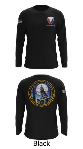 Long Sleeve Performance Shirt, USAG Fort Hunter Liggett, Army, Teamtime, Team time, sublimation, custom sports apparel, team uniforms, spirit wear, spiritwear, sports uniforms, custom shirts, team store, custom team store, fundraiser sports, apparel fundraiser