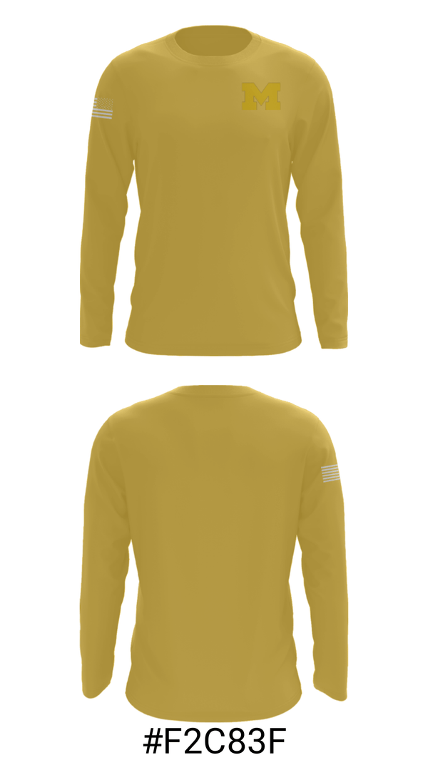 Long Sleeve Performance Shirt, University of Michigan Gymnastics, Men's Basketball, Teamtime, Team time, sublimation, custom sports apparel, team uniforms, spirit wear, spiritwear, sports uniforms, custom shirts, team store, custom team store, fundraiser sports, apparel fundraiser