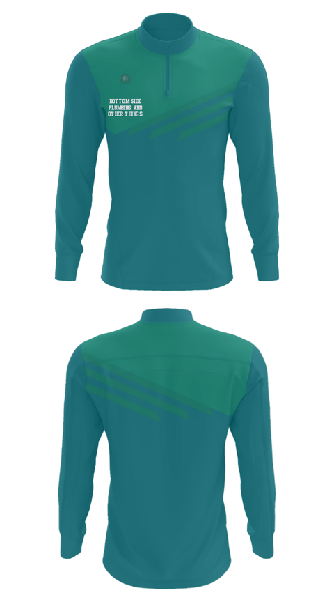 Quarter Zip Jacket, Bottom Side Plumbing and other things, , Teamtime, Team time, sublimation, custom sports apparel, team uniforms, spirit wear, spiritwear, sports uniforms, custom shirts, team store, custom team store, fundraiser sports, apparel fundraiser