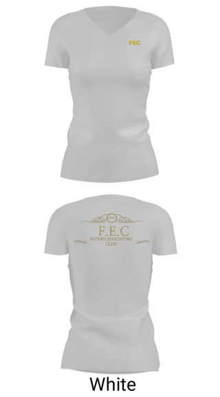 Women's Short Sleeve Vneck Shirt, FEC club, , Teamtime, Team time, sublimation, custom sports apparel, team uniforms, spirit wear, spiritwear, sports uniforms, custom shirts, team store, custom team store, fundraiser sports, apparel fundraiser