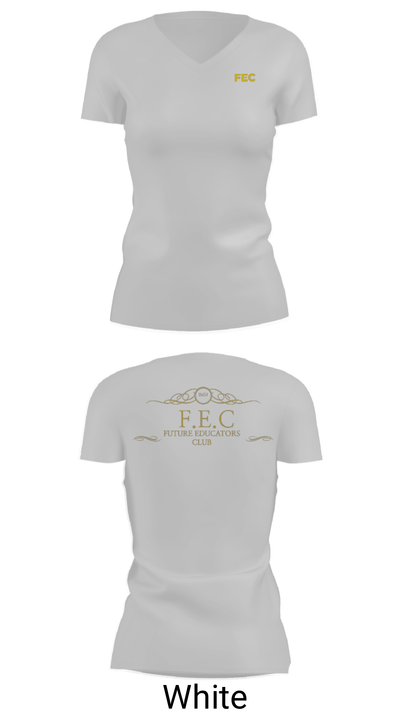 FEC club 32596348 Women's Short Sleeve V-neck Shirt - 7