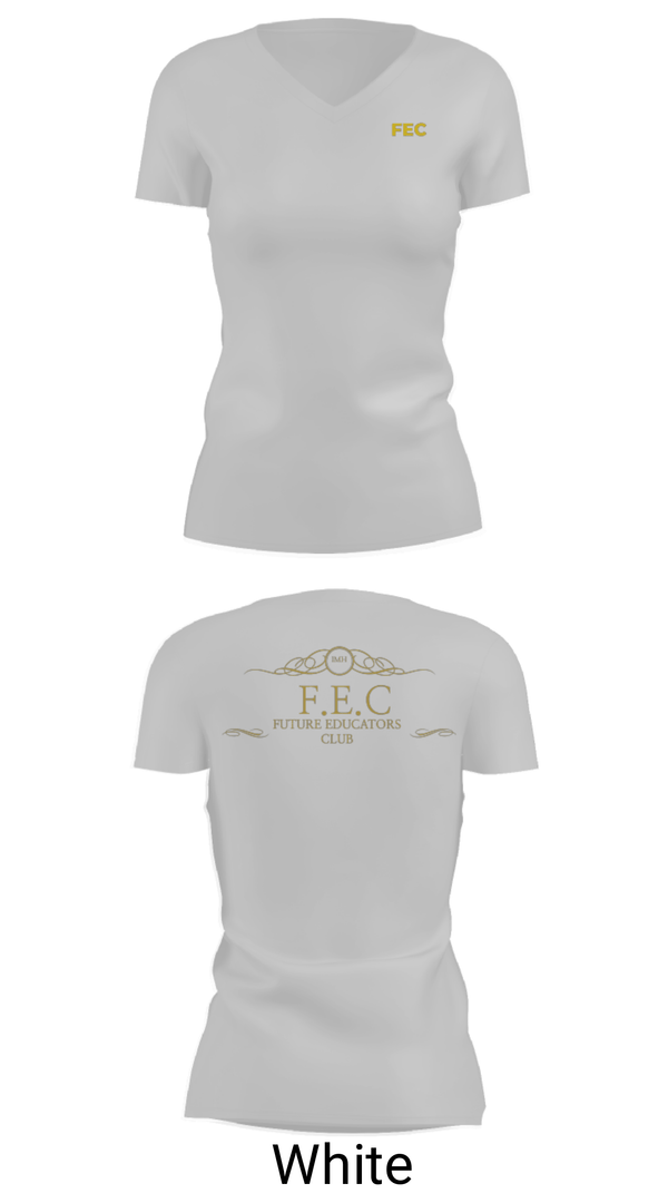 Women's Short Sleeve Vneck Shirt, FEC club, , Teamtime, Team time, sublimation, custom sports apparel, team uniforms, spirit wear, spiritwear, sports uniforms, custom shirts, team store, custom team store, fundraiser sports, apparel fundraiser