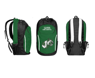 Gear Bag, Williamsburg Charter High School Basketball, Women's Basketball, Teamtime, Team time, sublimation, custom sports apparel, team uniforms, spirit wear, spiritwear, sports uniforms, custom shirts, team store, custom team store, fundraiser sports, apparel fundraiser