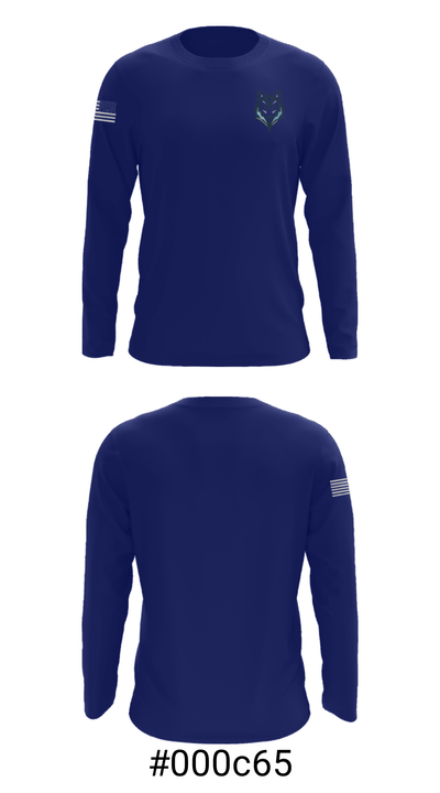Hunter Huss High School 29740394 Long Sleeve Performance Shirt - 18