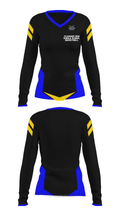 Pleasant Run Middle School Basketball 41400847 Women's Long Sleeve V-neck Shirt - 30