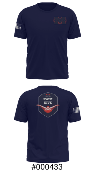 Short Sleeve Performance Shirt, Manvel High School Swimming, Swimming, Teamtime, Team time, sublimation, custom sports apparel, team uniforms, spirit wear, spiritwear, sports uniforms, custom shirts, team store, custom team store, fundraiser sports, apparel fundraiser