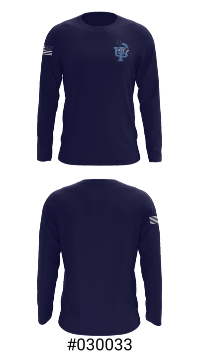 Union Pines High School Swimming 75924085 Long Sleeve Performance Shirt - 18