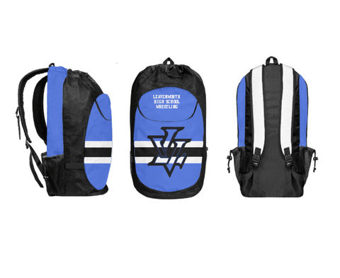 Gear Bag, Leavenworth High School Wrestling, Wrestling, Teamtime, Team time, sublimation, custom sports apparel, team uniforms, spirit wear, spiritwear, sports uniforms, custom shirts, team store, custom team store, fundraiser sports, apparel fundraiser