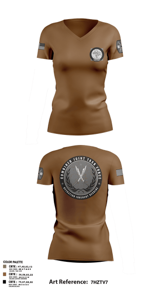 Women's Short Sleeve Vneck Shirt, 65th FAB, Army, Teamtime, Team time, sublimation, custom sports apparel, team uniforms, spirit wear, spiritwear, sports uniforms, custom shirts, team store, custom team store, fundraiser sports, apparel fundraiser