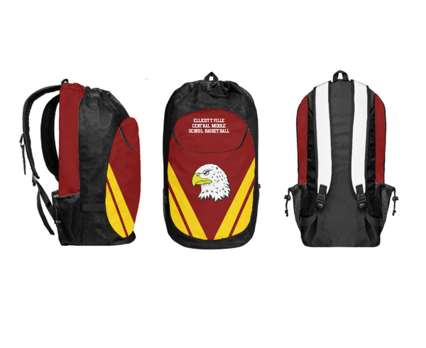 Gear Bag, Ellicottville Central Middle School Basketball, Women's Basketball, Teamtime, Team time, sublimation, custom sports apparel, team uniforms, spirit wear, spiritwear, sports uniforms, custom shirts, team store, custom team store, fundraiser sports, apparel fundraiser