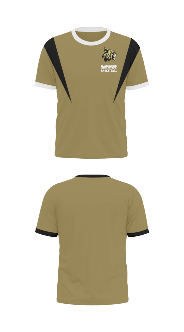 Short Sleeve Performance Shirt, Blacksburg High School Basketball, Women's Basketball, Teamtime, Team time, sublimation, custom sports apparel, team uniforms, spirit wear, spiritwear, sports uniforms, custom shirts, team store, custom team store, fundraiser sports, apparel fundraiser