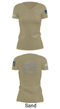 611 CES 65338274 Women's Short Sleeve V-neck Shirt - 44