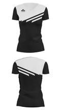 Blacktop Basketball 72674456 Women's Short Sleeve V-neck Shirt - 24
