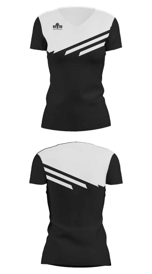 Women's Short Sleeve Vneck Shirt, Blacktop Basketball, Men's Basketball, Teamtime, Team time, sublimation, custom sports apparel, team uniforms, spirit wear, spiritwear, sports uniforms, custom shirts, team store, custom team store, fundraiser sports, apparel fundraiser