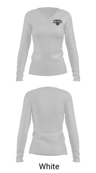 Women's Long Sleeve Vneck Shirt, Norwalk High Wrestling, Wrestling, Teamtime, Team time, sublimation, custom sports apparel, team uniforms, spirit wear, spiritwear, sports uniforms, custom shirts, team store, custom team store, fundraiser sports, apparel fundraiser