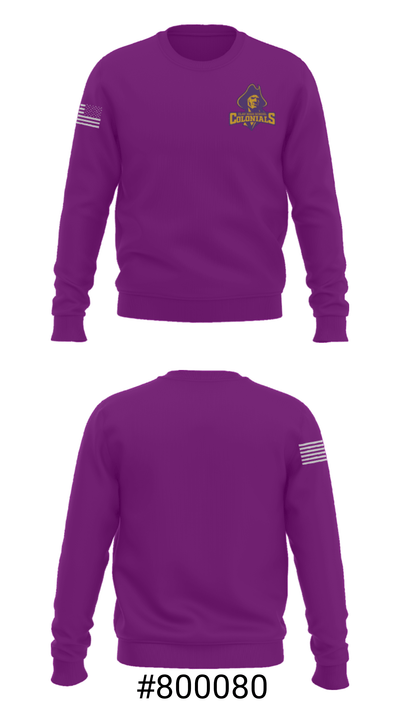 Clay High School Swimming 77837335 Crew Neck Sweatshirt - 16