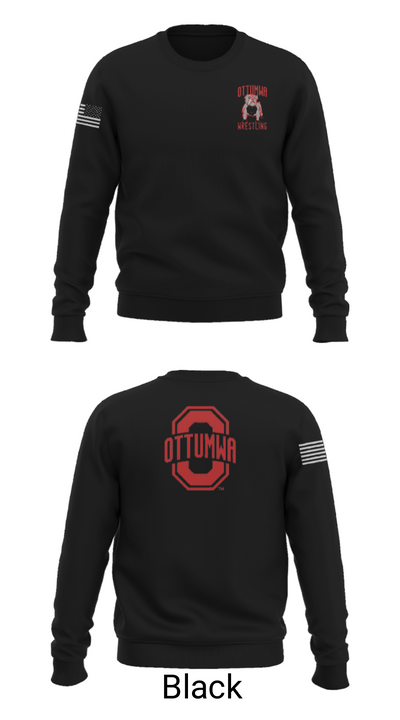 Ottumwa High School Wrestling 51404421 Crew Neck Sweatshirt - 9