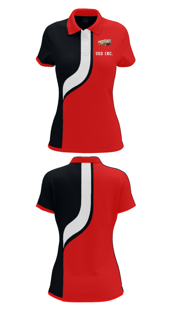 Women's Short Sleeve Performance Polo, USD INC., , Teamtime, Team time, sublimation, custom sports apparel, team uniforms, spirit wear, spiritwear, sports uniforms, custom shirts, team store, custom team store, fundraiser sports, apparel fundraiser