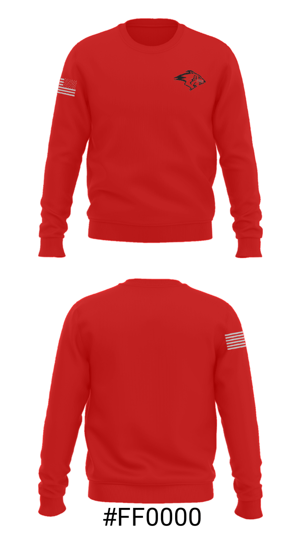 Crew Neck Sweatshirt, Richfield High School, Spirit Store, Teamtime, Team time, sublimation, custom sports apparel, team uniforms, spirit wear, spiritwear, sports uniforms, custom shirts, team store, custom team store, fundraiser sports, apparel fundraiser