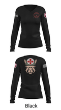 Alpha Company, WBAMC 94187438 Women's Long Sleeve V-neck Shirt - 23