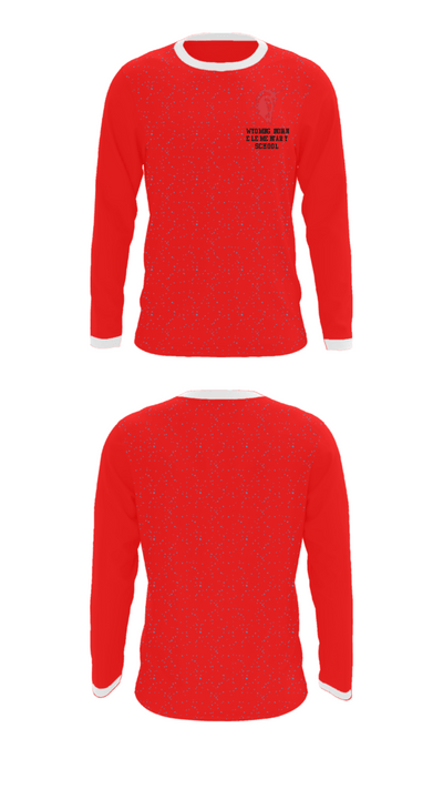 Wyoming Indian Elementary School 82749116 Long Sleeve Performance Shirt - 34