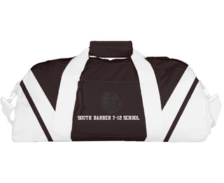 Duffle Bag, South Barber 7-12 School, Spirit Store, Teamtime, Team time, sublimation, custom sports apparel, team uniforms, spirit wear, spiritwear, sports uniforms, custom shirts, team store, custom team store, fundraiser sports, apparel fundraiser