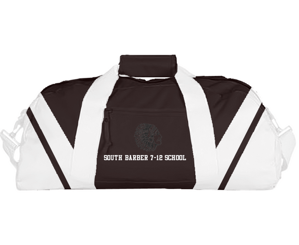 Duffle Bag, South Barber 7-12 School, Spirit Store, Teamtime, Team time, sublimation, custom sports apparel, team uniforms, spirit wear, spiritwear, sports uniforms, custom shirts, team store, custom team store, fundraiser sports, apparel fundraiser