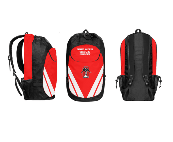 Gear Bag, Ontario Amateur Wrestling Association, Wrestling, Teamtime, Team time, sublimation, custom sports apparel, team uniforms, spirit wear, spiritwear, sports uniforms, custom shirts, team store, custom team store, fundraiser sports, apparel fundraiser
