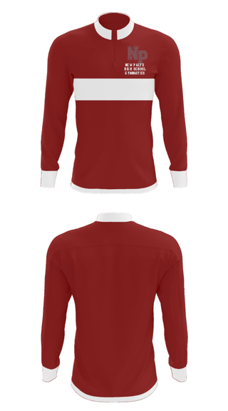 Quarter Zip Jacket, New Paltz High School Gymnastics, Spirit Store, Teamtime, Team time, sublimation, custom sports apparel, team uniforms, spirit wear, spiritwear, sports uniforms, custom shirts, team store, custom team store, fundraiser sports, apparel fundraiser