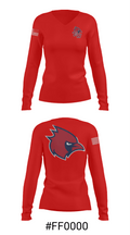Thomas Worthington High School Basketball 13768606 Women's Long Sleeve V-neck Shirt - 20