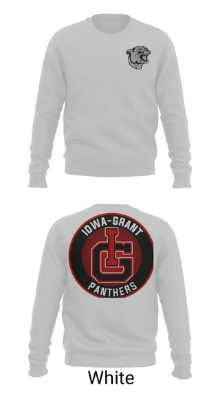 Crew Neck Sweatshirt, Iowa-Grant Elementary School, Spirit Store, Teamtime, Team time, sublimation, custom sports apparel, team uniforms, spirit wear, spiritwear, sports uniforms, custom shirts, team store, custom team store, fundraiser sports, apparel fundraiser