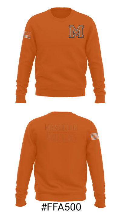 Washington High School Wrestling 75731174 Crew Neck Sweatshirt - 16