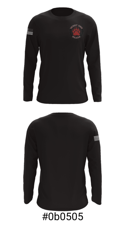 West Oso High School 66849421 Long Sleeve Performance Shirt - 18