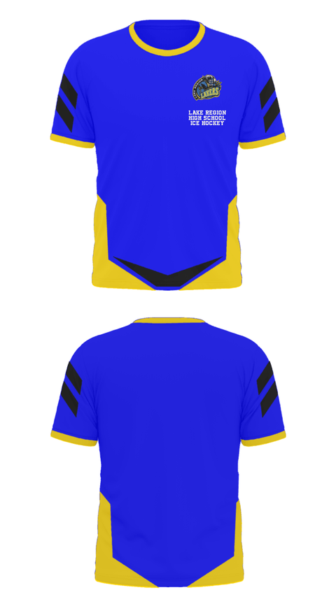 Short Sleeve Performance Polo, Lake Region High School Ice Hockey, Ice Hockey, Teamtime, Team time, sublimation, custom sports apparel, team uniforms, spirit wear, spiritwear, sports uniforms, custom shirts, team store, custom team store, fundraiser sports, apparel fundraiser