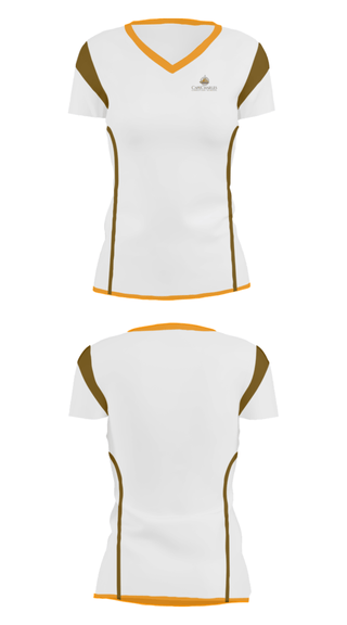 Women's Short Sleeve Vneck Shirt, Cape Charles Christian School, Spirit Store, Teamtime, Team time, sublimation, custom sports apparel, team uniforms, spirit wear, spiritwear, sports uniforms, custom shirts, team store, custom team store, fundraiser sports, apparel fundraiser