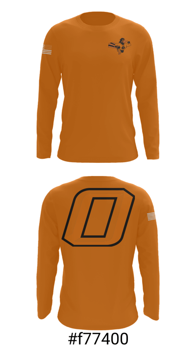 Osseo High School Wrestling 81785161 Long Sleeve Performance Shirt - 18