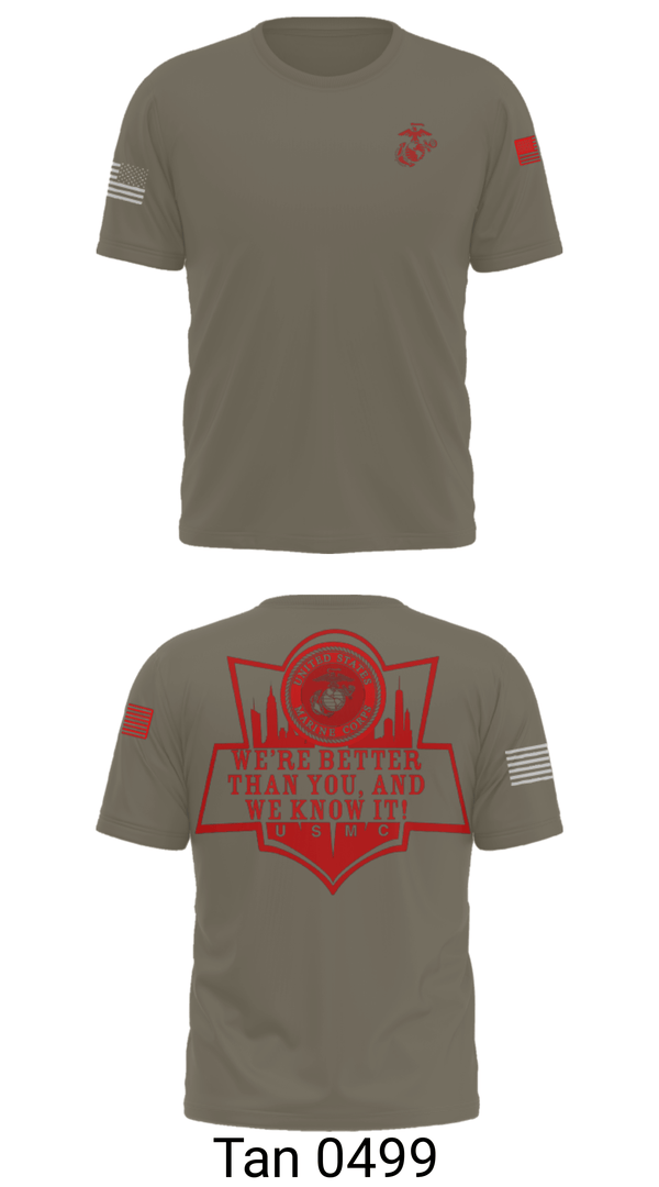 Short Sleeve Performance Shirt, RSS EMPIRE STATE, Marines, Teamtime, Team time, sublimation, custom sports apparel, team uniforms, spirit wear, spiritwear, sports uniforms, custom shirts, team store, custom team store, fundraiser sports, apparel fundraiser
