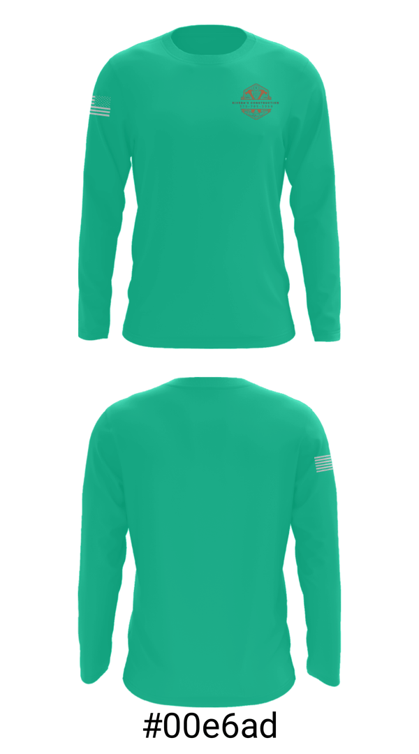 Long Sleeve Performance Shirt, Rivera's Construction, , Teamtime, Team time, sublimation, custom sports apparel, team uniforms, spirit wear, spiritwear, sports uniforms, custom shirts, team store, custom team store, fundraiser sports, apparel fundraiser