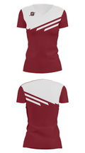 Ganado High School 62303781 Women's Short Sleeve V-neck Shirt - 24