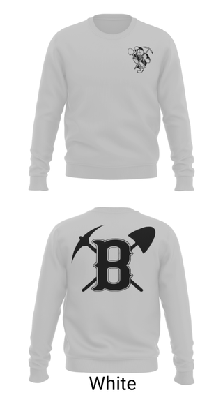 Crew Neck Sweatshirt, Bauxite Middle School Basketball, Men's Basketball, Teamtime, Team time, sublimation, custom sports apparel, team uniforms, spirit wear, spiritwear, sports uniforms, custom shirts, team store, custom team store, fundraiser sports, apparel fundraiser