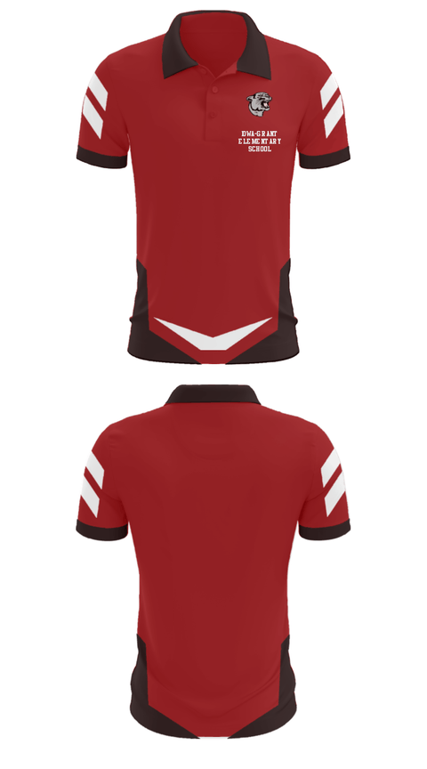 Short Sleeve Performance Polo, Iowa-Grant Elementary School, Spirit Store, Teamtime, Team time, sublimation, custom sports apparel, team uniforms, spirit wear, spiritwear, sports uniforms, custom shirts, team store, custom team store, fundraiser sports, apparel fundraiser