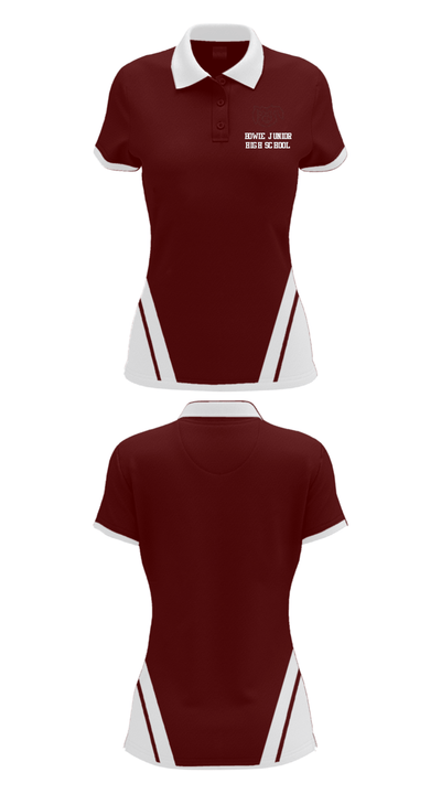 Bowie Junior High School 28921510 Women's Short Sleeve Performance Polo  - 28
