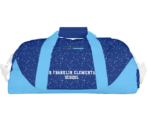 Duffle Bag, Ben Franklin Elementary School, Spirit Store, Teamtime, Team time, sublimation, custom sports apparel, team uniforms, spirit wear, spiritwear, sports uniforms, custom shirts, team store, custom team store, fundraiser sports, apparel fundraiser