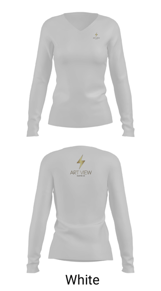 Women's Long Sleeve Vneck Shirt, Art view, , Teamtime, Team time, sublimation, custom sports apparel, team uniforms, spirit wear, spiritwear, sports uniforms, custom shirts, team store, custom team store, fundraiser sports, apparel fundraiser