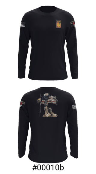 Long Sleeve Performance Shirt, 18th FA BDE Airborne, Army, Teamtime, Team time, sublimation, custom sports apparel, team uniforms, spirit wear, spiritwear, sports uniforms, custom shirts, team store, custom team store, fundraiser sports, apparel fundraiser