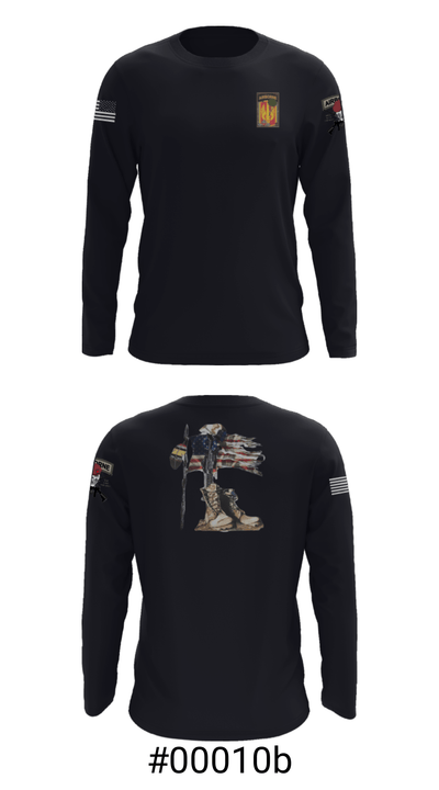 18th FA BDE Airborne 33985132 Long Sleeve Performance Shirt - 3