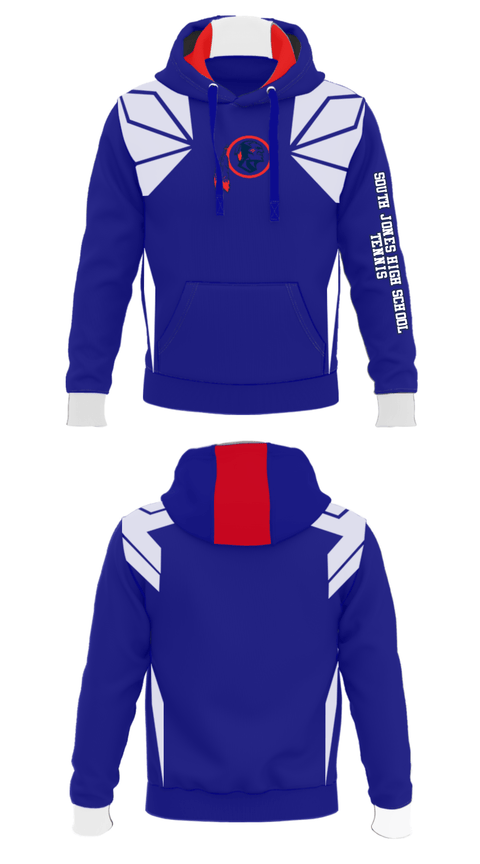 Hoodie, South Jones High School Tennis, Tennis, Teamtime, Team time, sublimation, custom sports apparel, team uniforms, spirit wear, spiritwear, sports uniforms, custom shirts, team store, custom team store, fundraiser sports, apparel fundraiser
