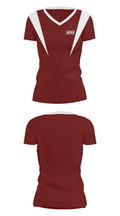 Tarkington High School Basketball 27741544 Women's Short Sleeve V-neck Shirt - 36