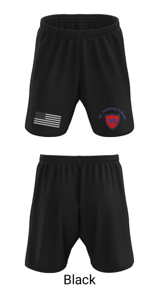 Athletic Shorts With Pockets, St Anthony Catholic School, Spirit Store, Teamtime, Team time, sublimation, custom sports apparel, team uniforms, spirit wear, spiritwear, sports uniforms, custom shirts, team store, custom team store, fundraiser sports, apparel fundraiser